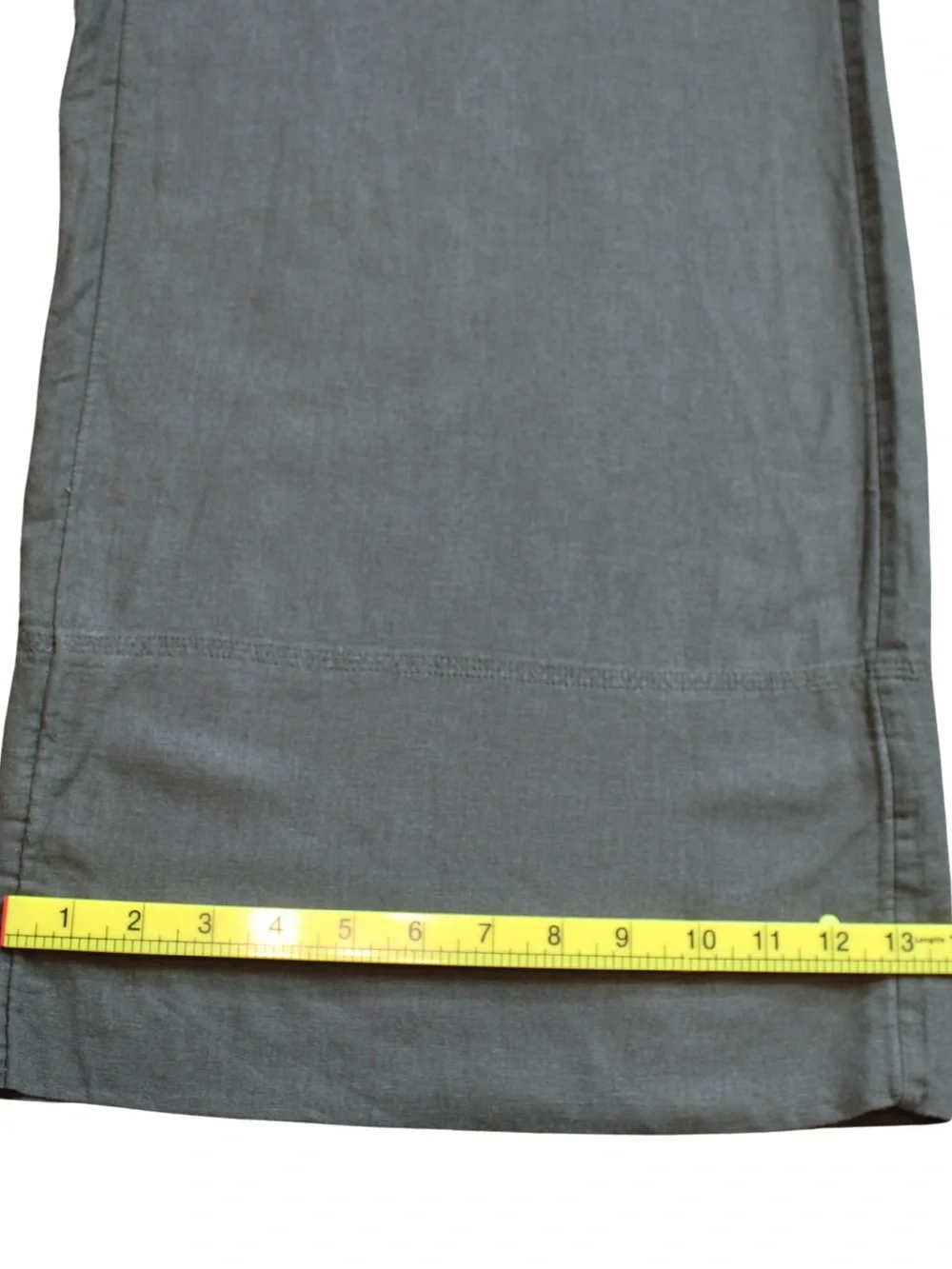 Banana Republic Wide Leg Crop Pants Olive Green Linen Blend Trousers Women’s M